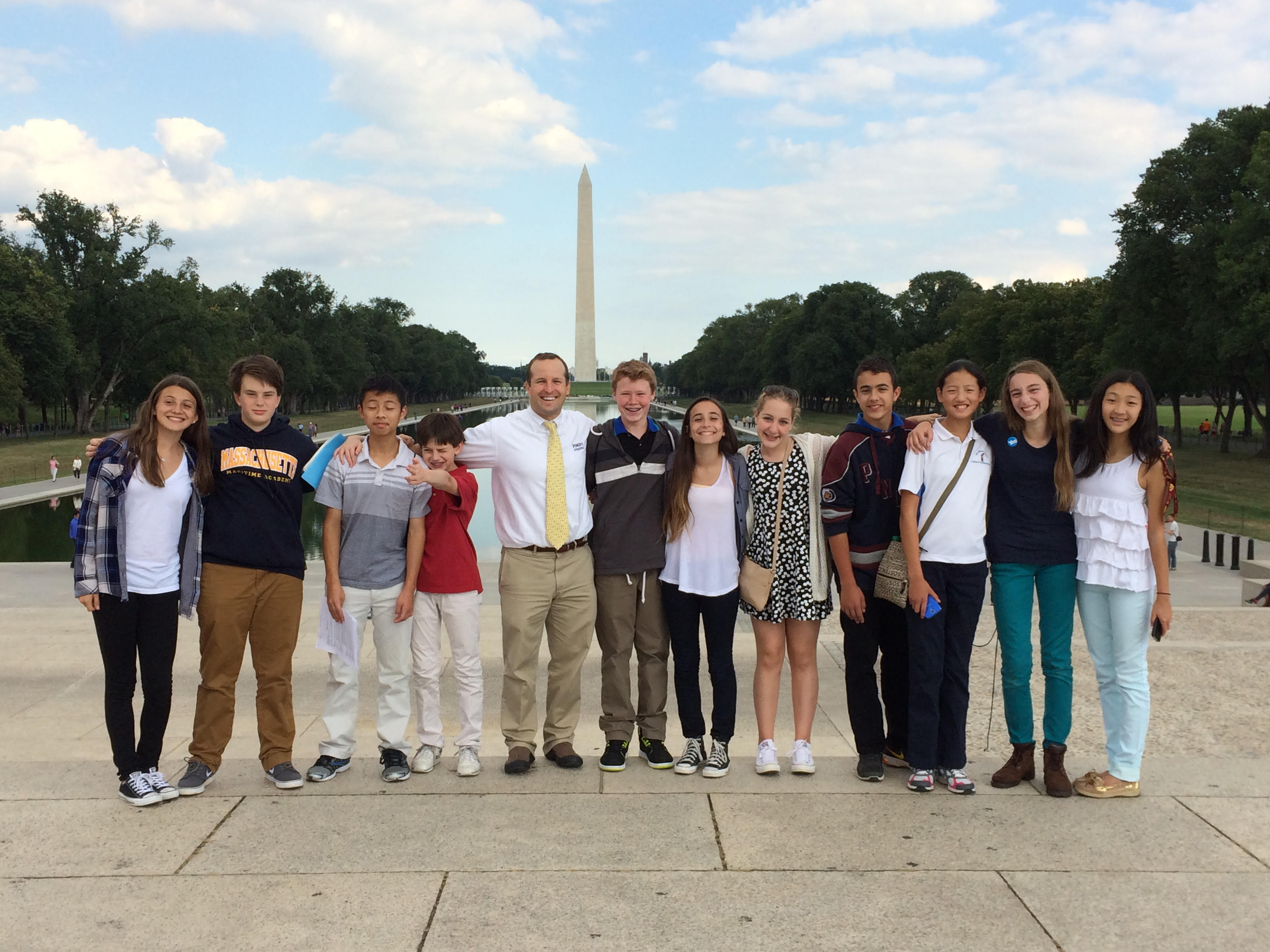 Mark with students Washington DC 2014